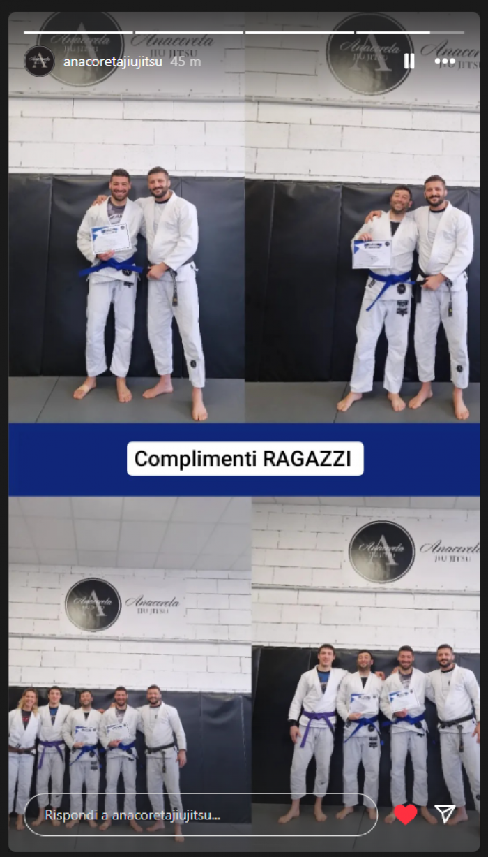 Blue belt · March 2, 2024 · Promoted by Luca Anacoreta