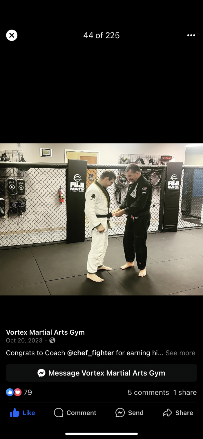 Black belt 1st degree · October 20, 2023 · Promoted by James Clingerman
