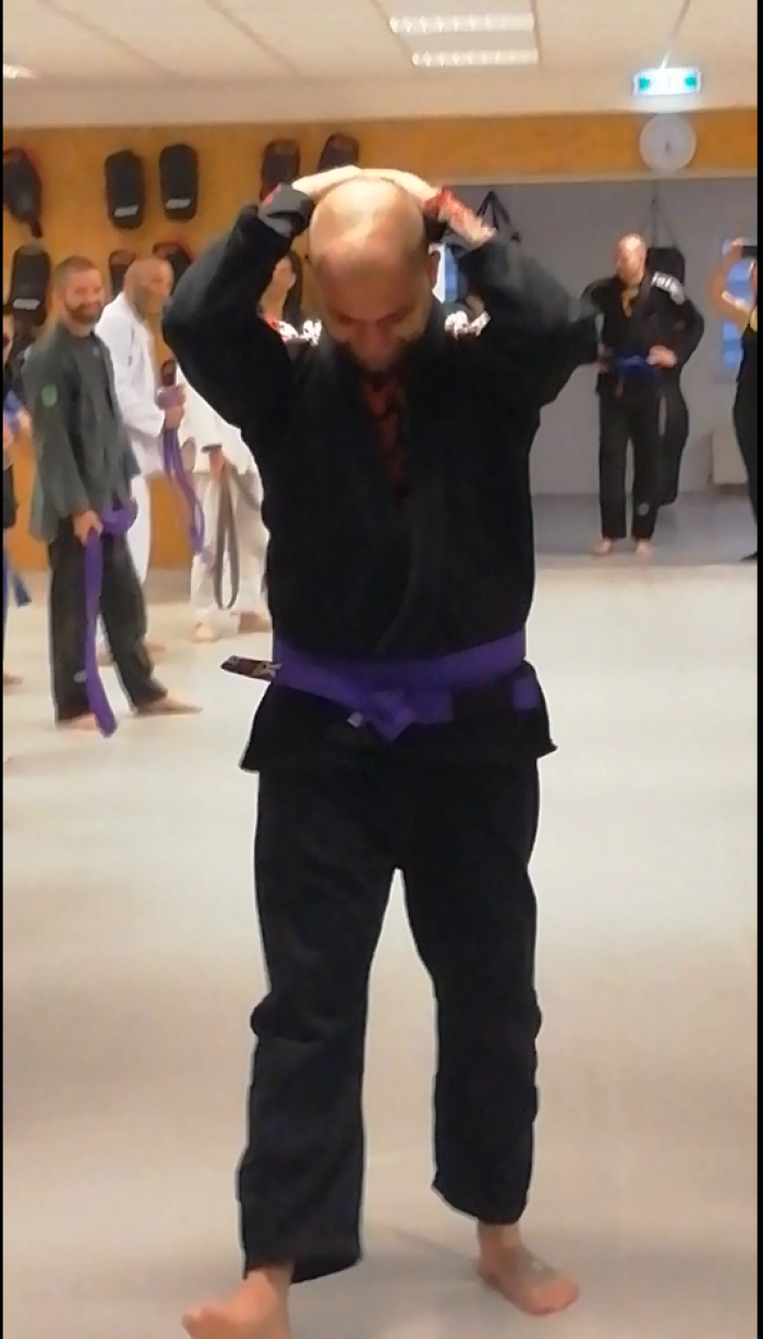 Purple belt · September 29, 2019 · Promoted by Matthias Bernard