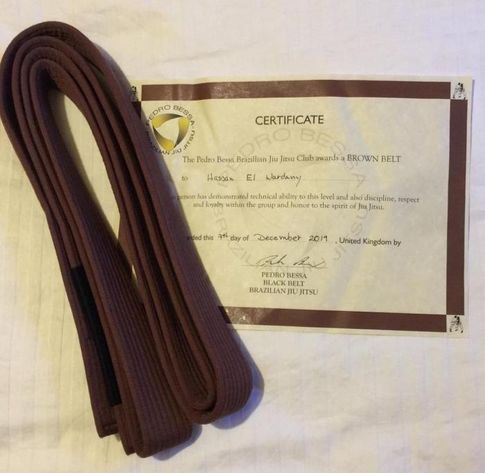Brown belt · December 7, 2019 · Promoted by Pedro Bessa