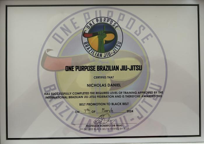 Black belt · March 7, 2024 · Promoted by Roberto Dib Frias