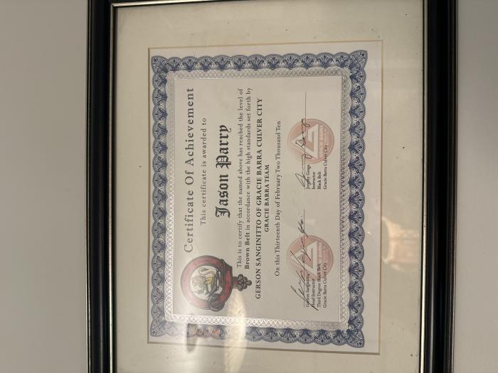 Brown belt · February 13, 2010 · Promoted by Gerson Sanginitto