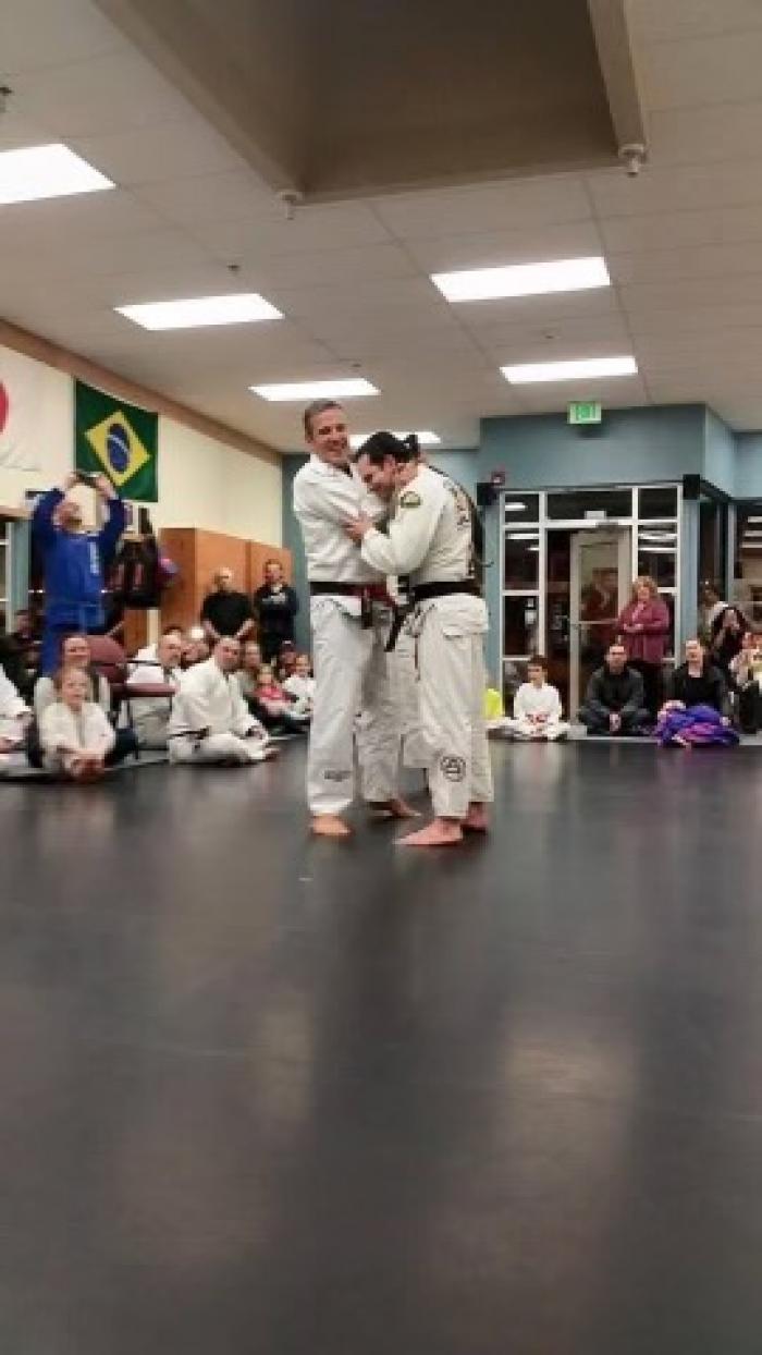 Pedro Sauer ceremonial choke after my black belt test