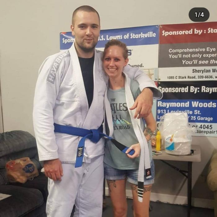 August 3 2019 Blue belt promotion after a tournament win