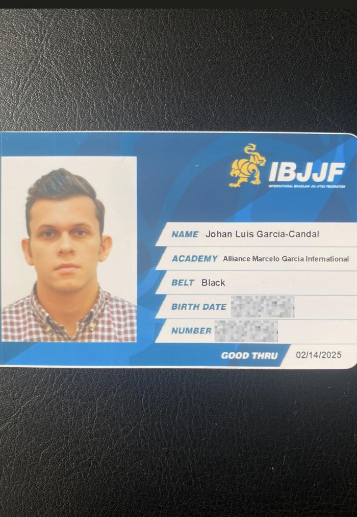 IBJJF BLACK BELT CARD