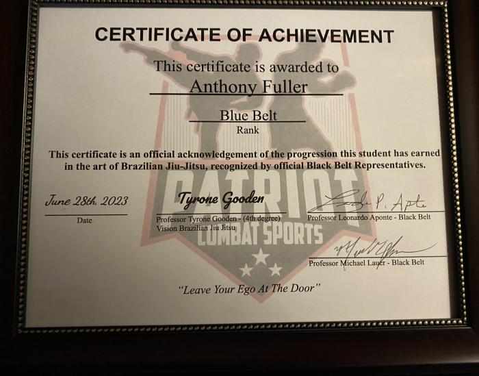 Blue belt · June 28, 2023 · Promoted by Leonardo Aponte