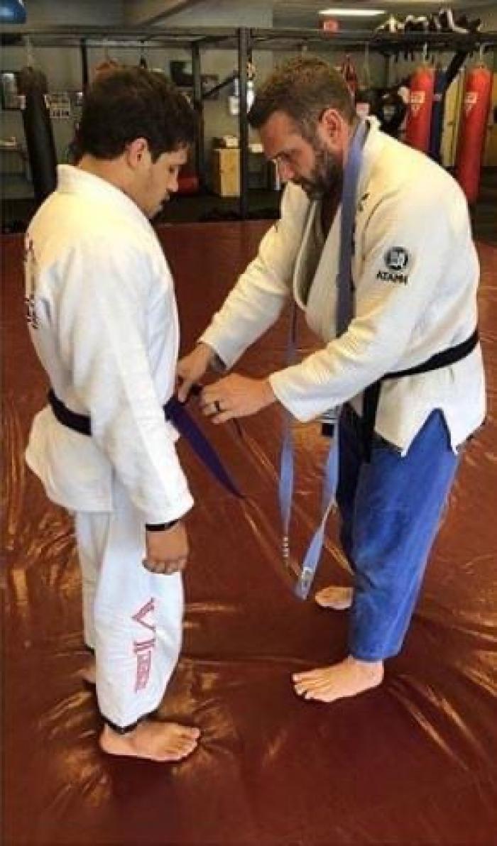 Purple belt · July 12, 2019 · Promoted by Jonathan Burke