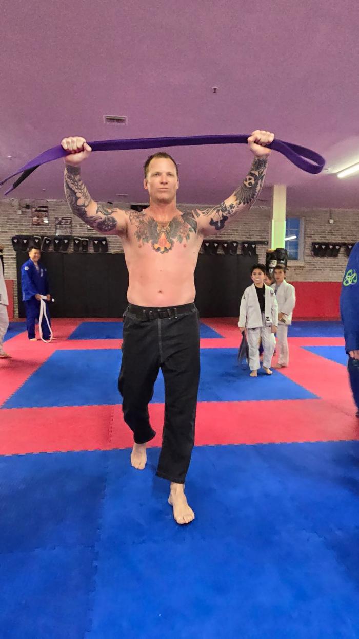 Purple belt · March 14, 2024 · Promoted by Stuart Langley