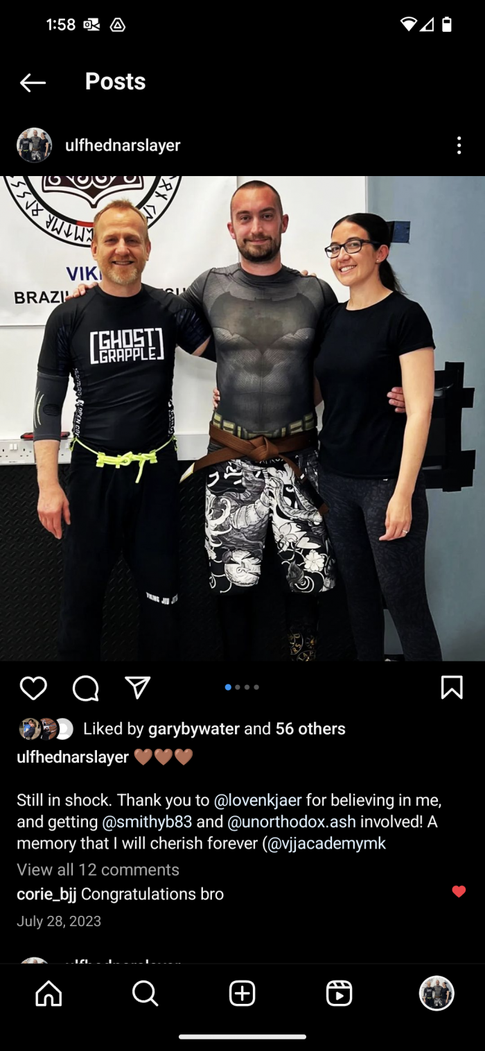 Brown belt · July 28, 2023 · Promoted by Peter Olsson
