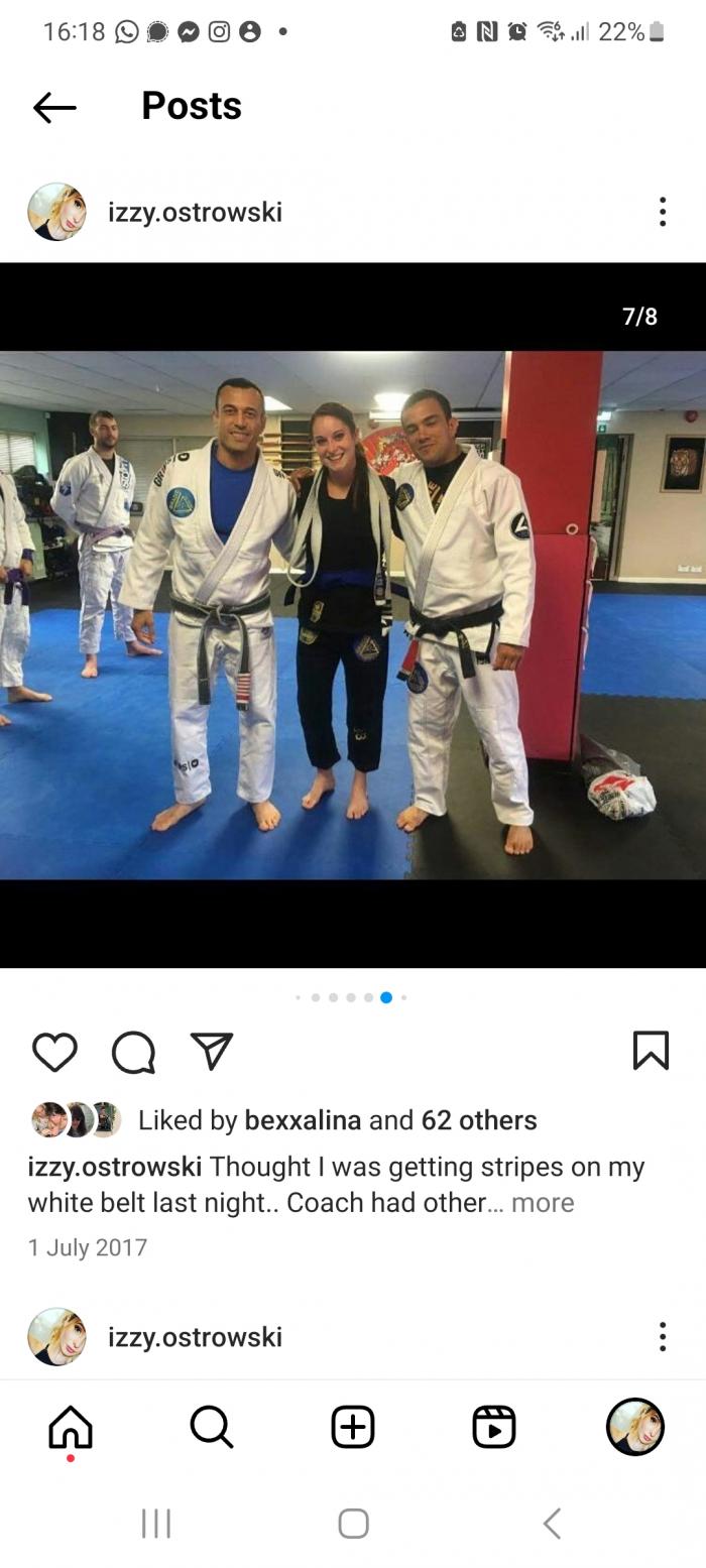 Blue belt · July 1, 2017 · Promoted by Lucas Luz