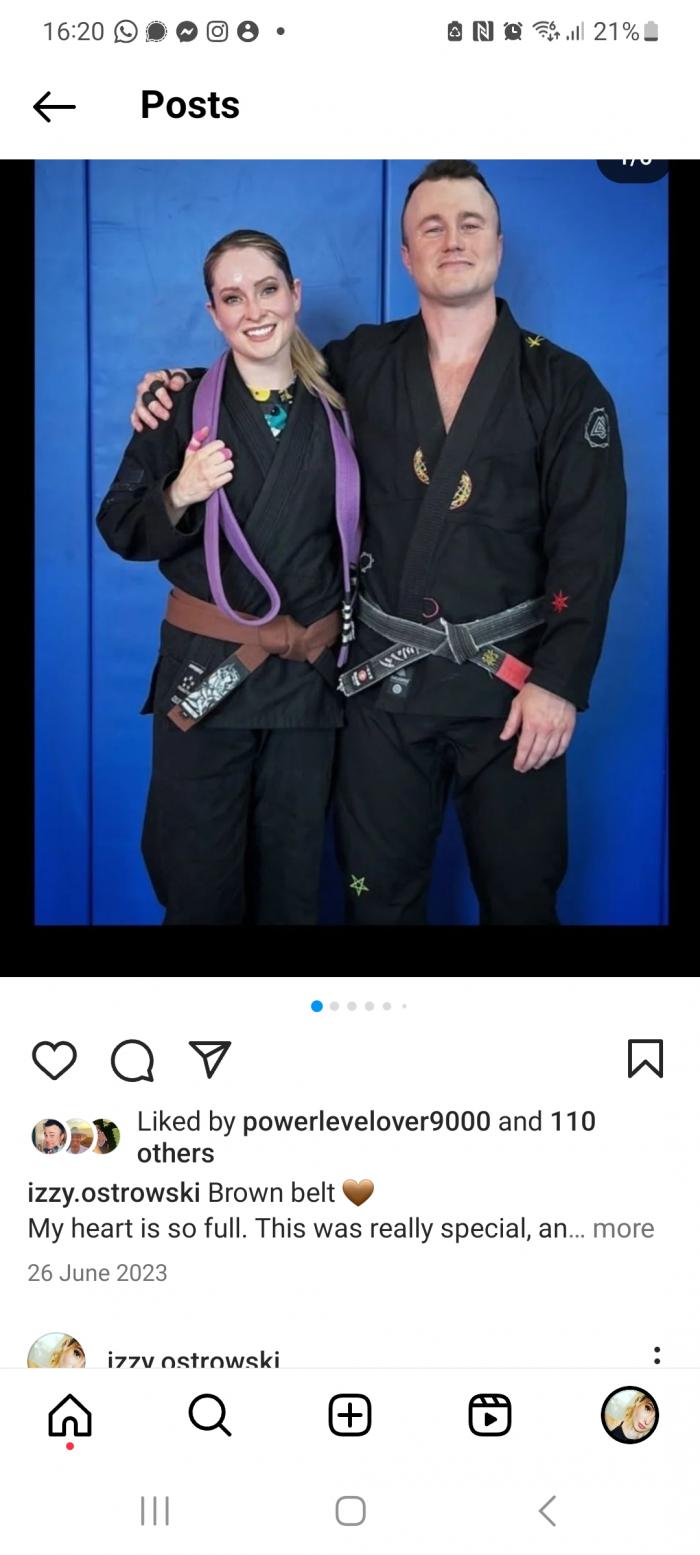 Brown belt · June 26, 2023 · Promoted by Scott fremming