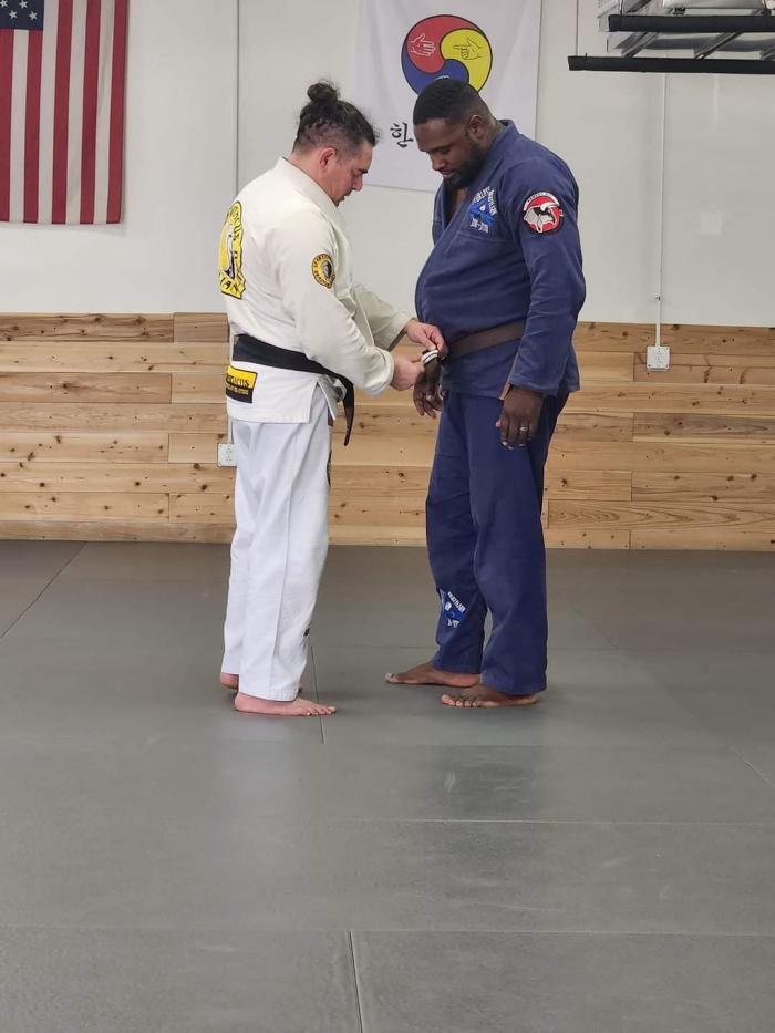 Brown belt · June 15, 2021 · Promoted by Tra Alidor