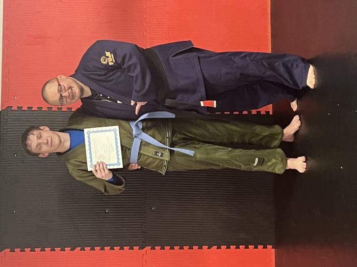 Blue belt · January 23, 2024 · Promoted by Corey Ottgen
