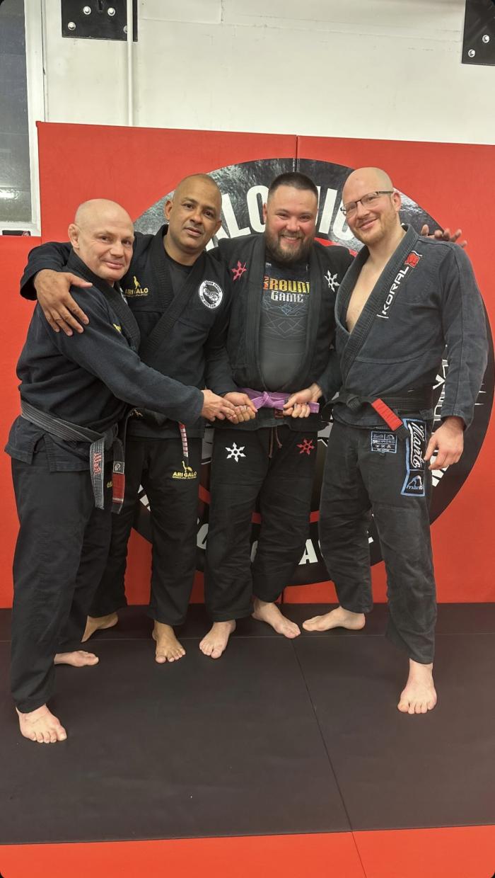 Purple belt · March 17, 2024 · Promoted by Ari Galo
