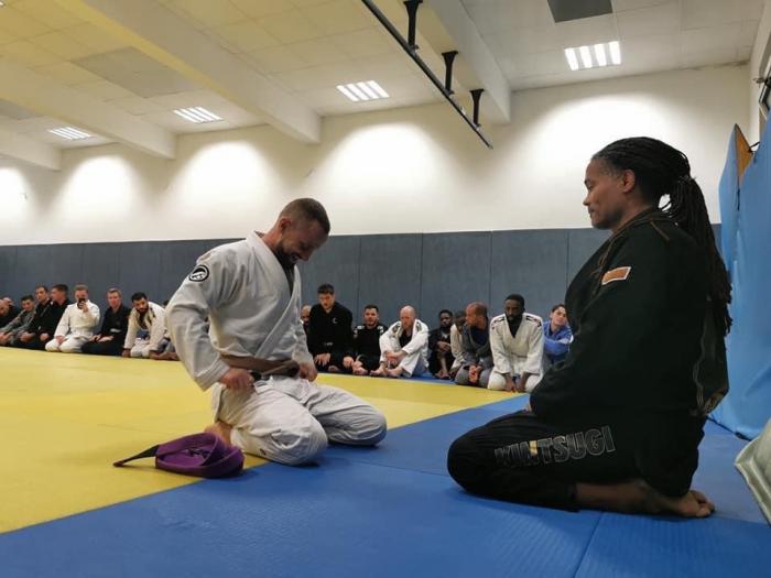 Brown Belt with mestre David Pierre Louis
