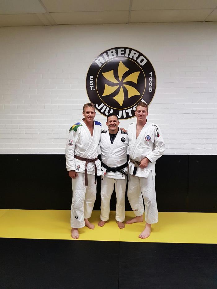 Mike Armstrong and Travis Faure with Saulo Ribeiro 2017