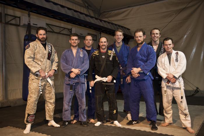 Coaching BJJ as part of TF66  in Afghanistan in 2013