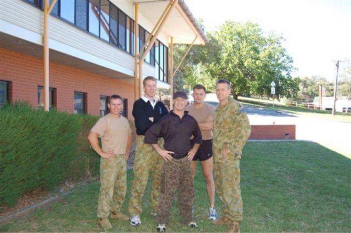 Training with John Will as part of the Military Unarmed Combat instructor group - 2005/6