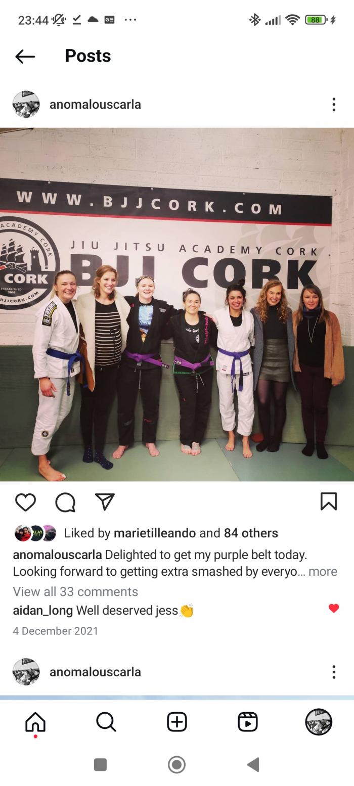 Purple belt · December 4, 2021 · Promoted by Liam Beechinor