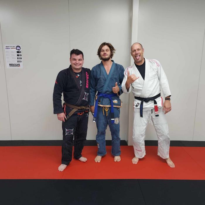 First stripe at blue belt.        March 2024