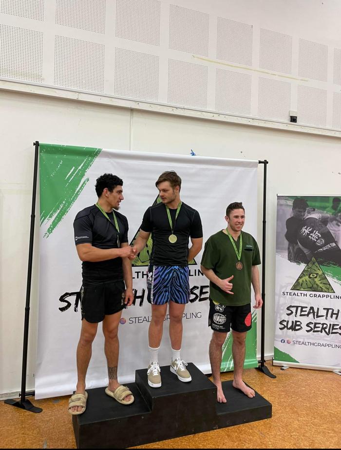 First blue belt comp. Won gold. Good fun