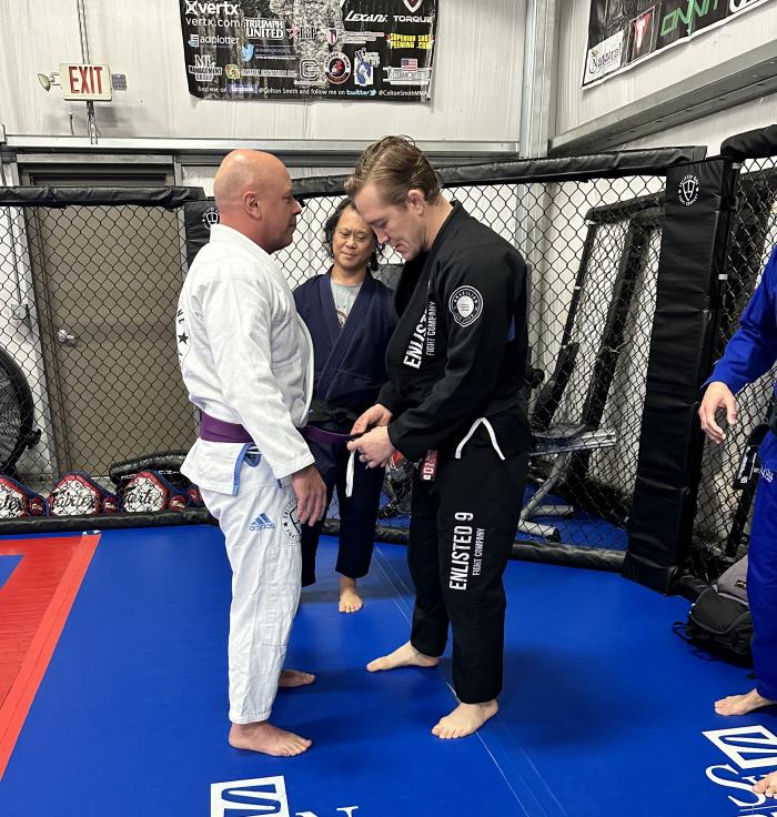 Purple belt · August 21, 2020 · Promoted by Colton Smith