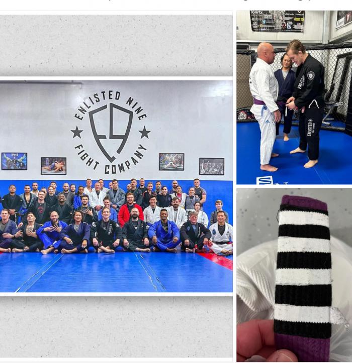 Purple belt · August 21, 2020 · Promoted by Colton Smith