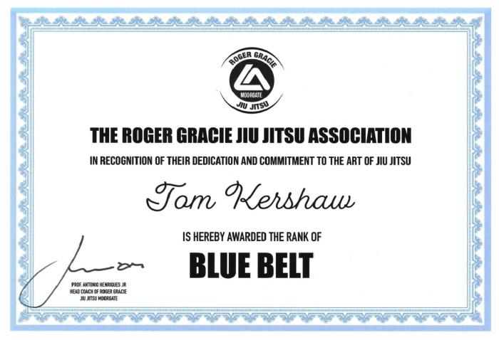 Blue belt · December 2, 2023 · Promoted by Henriques Juniao