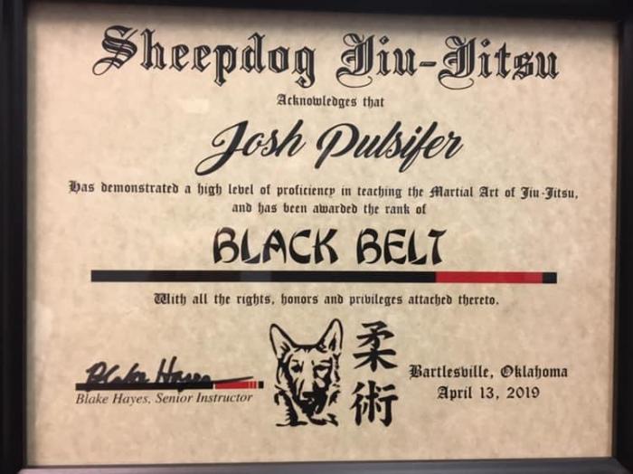 Black belt · April 13, 2019 · Promoted by Blake Hayes