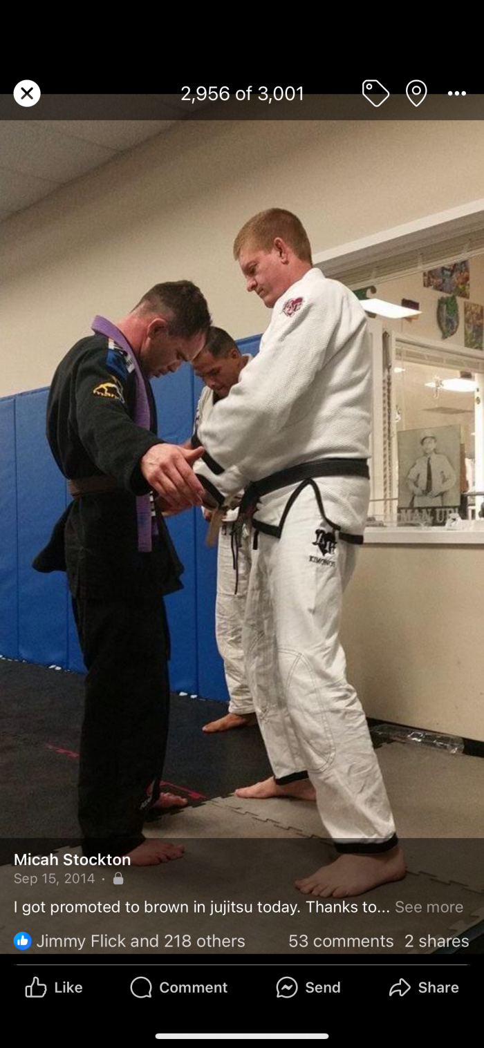 Brown belt · April 19, 2019 · Promoted by Jim Strahley