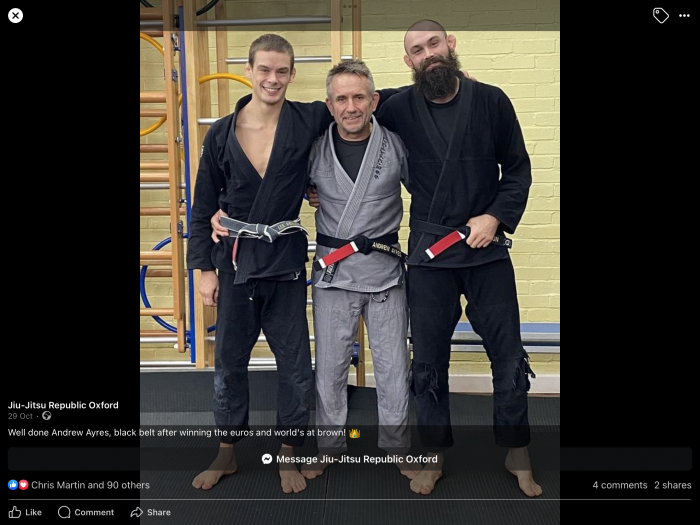Black belt · October 29, 2023 · Promoted by Lee Renaut
