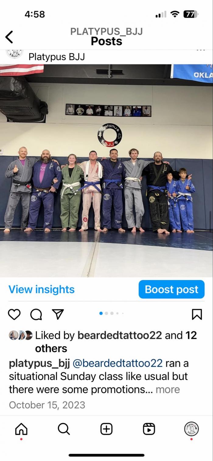 Blue belt · October 15, 2023 · Promoted by Josh Pulsifer