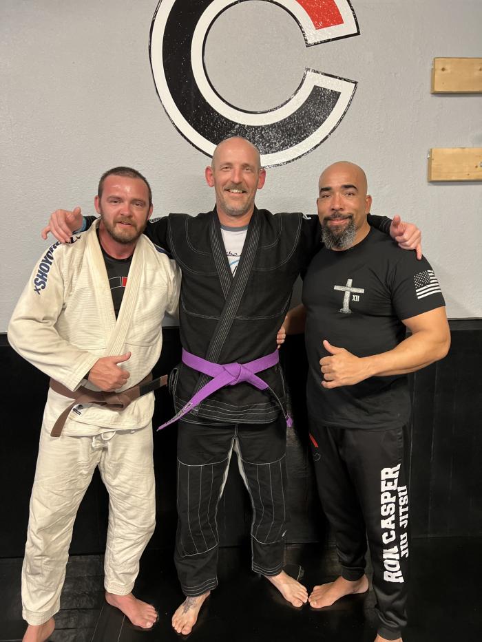 Purple belt · February 7, 2022 · Promoted by Chris Anderson