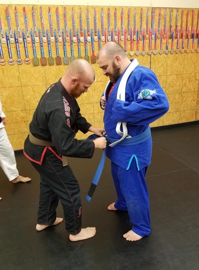 Blue belt · July 2, 2018 · Promoted by Josh Pulsifer