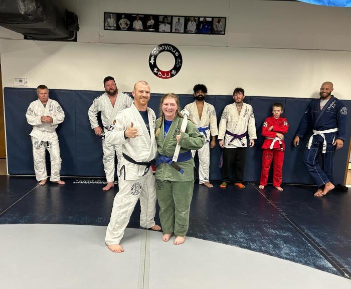 Getting my blue belt