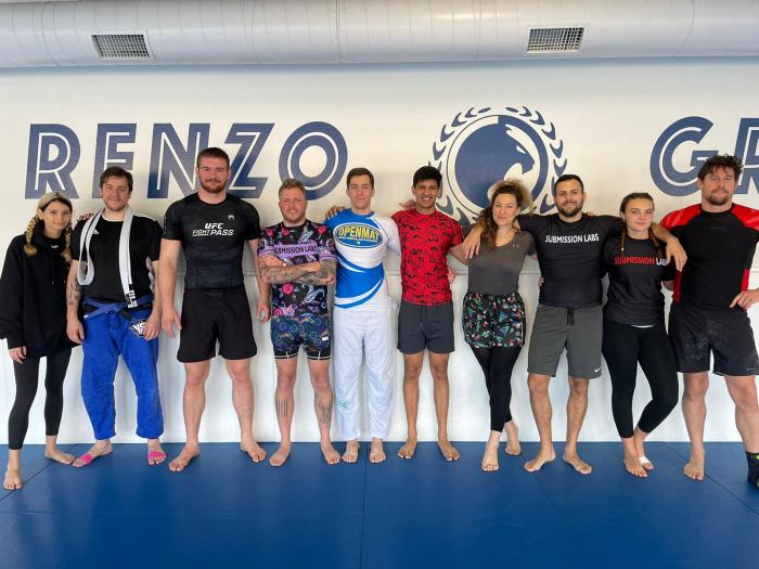 Training at Renzo's a year back