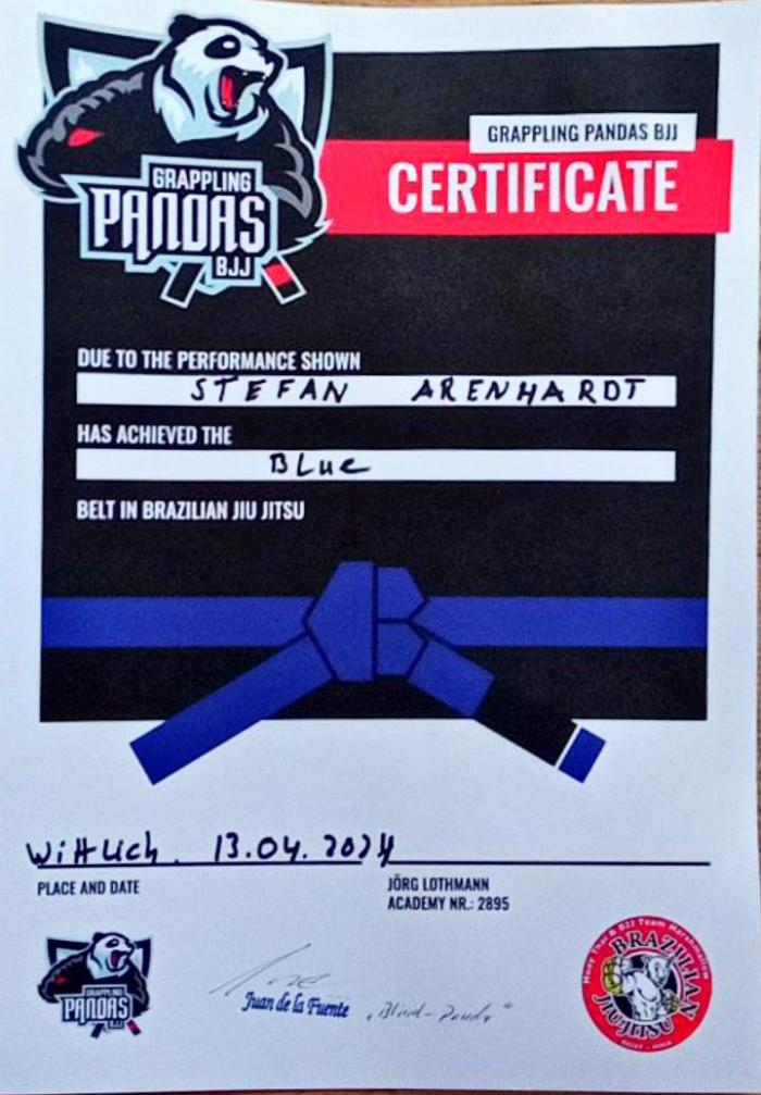 Blue belt · April 13, 2024 · Promoted by Juan De La Fuente Briones