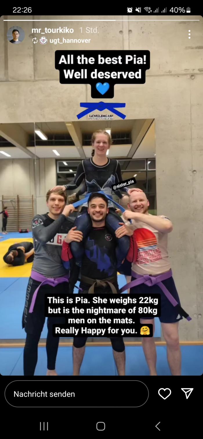 Blue belt · February 19, 2024 · Promoted by Sercan Kozaci