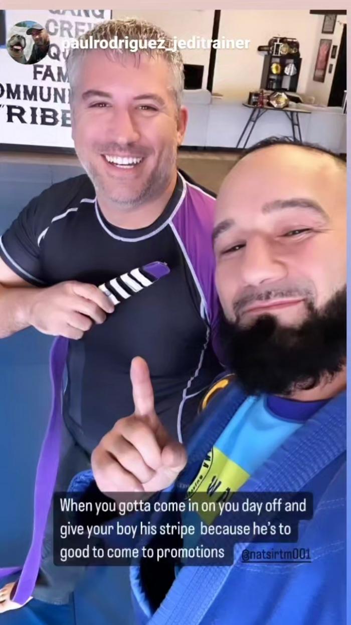 Purple belt · January 23, 2022 · Promoted by Paul Rodriguez