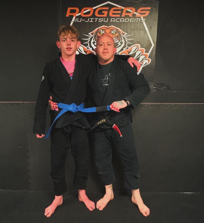 Blue belt · April 18, 2024 · Promoted by Aaron Rogers