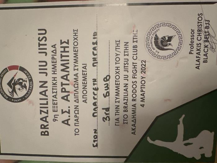 White belt · September 1, 2021