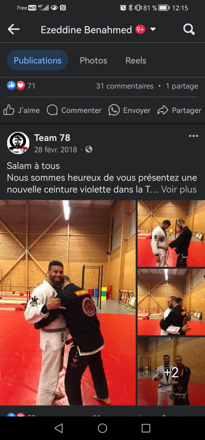 Purple belt · February 27, 2018 · Promoted by Coach Moussa Submission Team