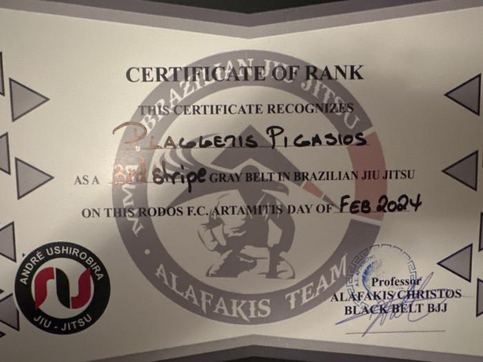 Gray belt · July 24, 2022 · Promoted by Christos Alafakis