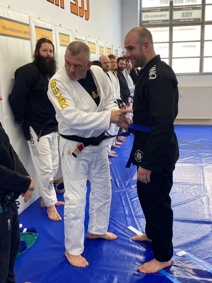 Blue belt · April 20, 2024 · Promoted by Frank Burczynski