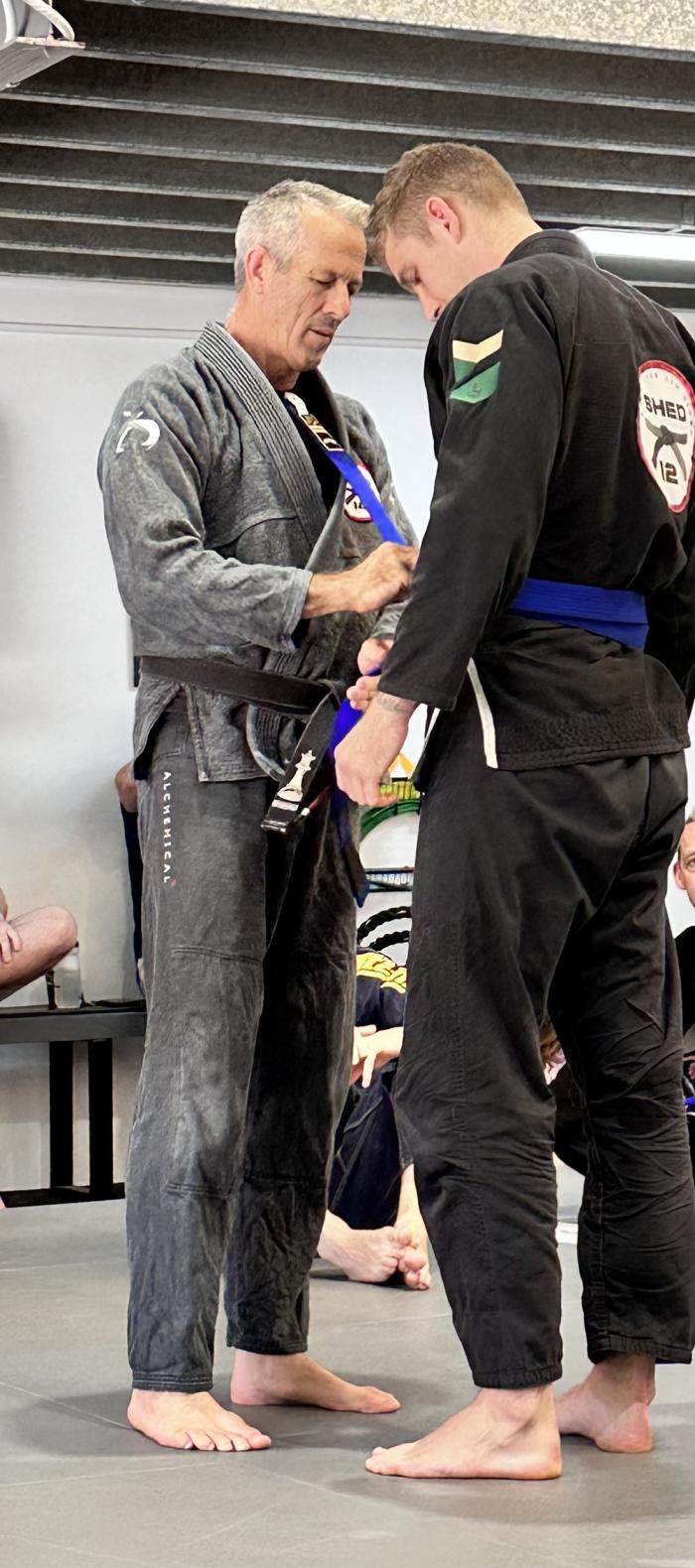 Blue belt · December 2, 2023 · Promoted by Donut