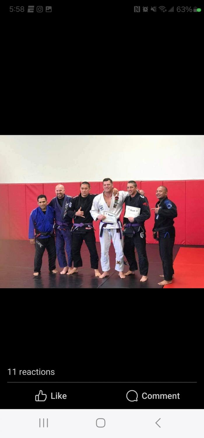 Purple belt · April 1, 2018 · Promoted by Angel Lopez
