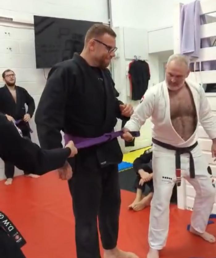 Purple belt · December 9, 2023 · Promoted by Adam kiely