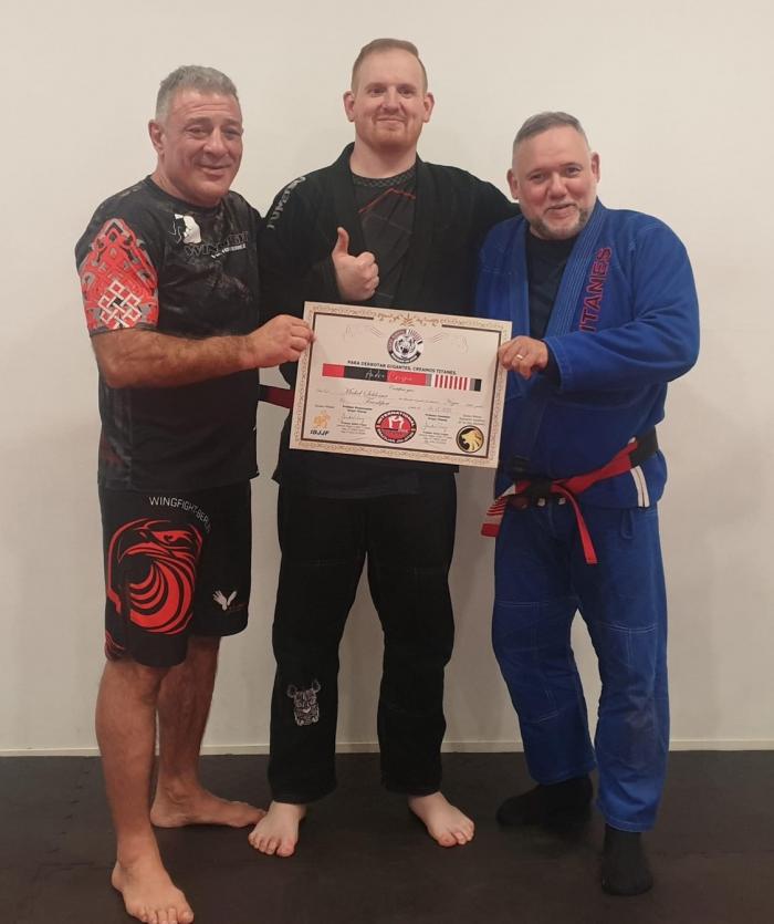 Black belt · December 16, 2023 · Promoted by Mestre Andre Crispin