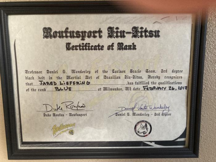 Blue belt · February 24, 2017 · Promoted by Daniel Wanderley
