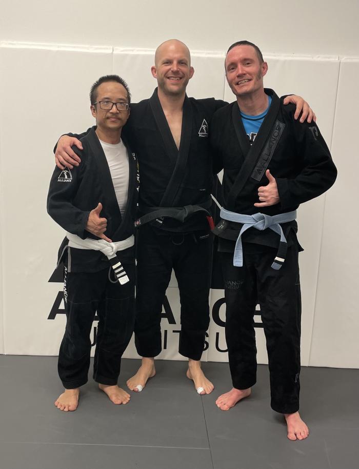 Blue belt · April 9, 2022 · Promoted by Erik Miner